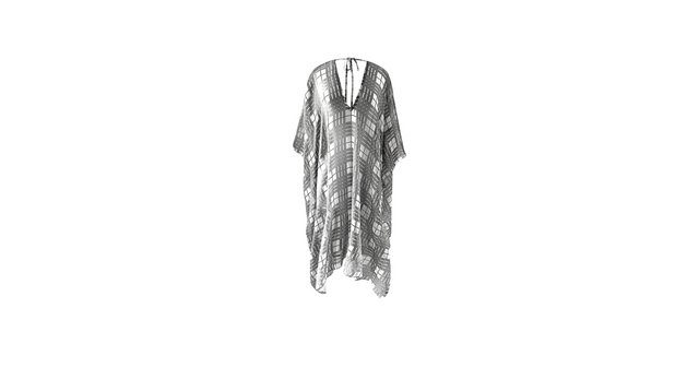 silk beach coverup kaftan caftan dress sustainable fashion