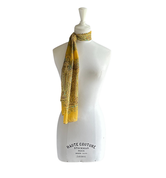 Salvador Silk Scarf | Raj Citron - scarf - CRUZ&PEPITA