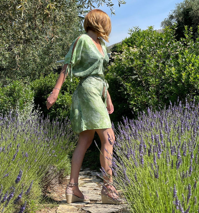 Salinas Dress | Tie-Dye Wasabi - beach dress - CRUZ&PEPITA