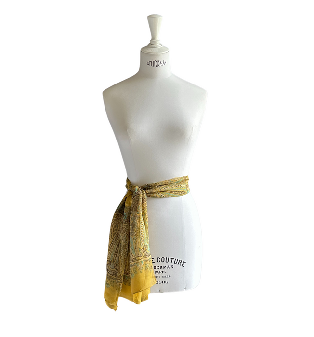 Salvador Silk Scarf | Raj Citron - scarf - CRUZ&PEPITA