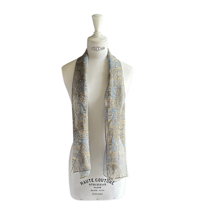 Salvador Silk Scarf | Bleu Magie - scarf - CRUZ&PEPITA