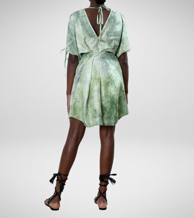 Salinas Dress || Lime Tie-Dye - CRUZ&PEPITA