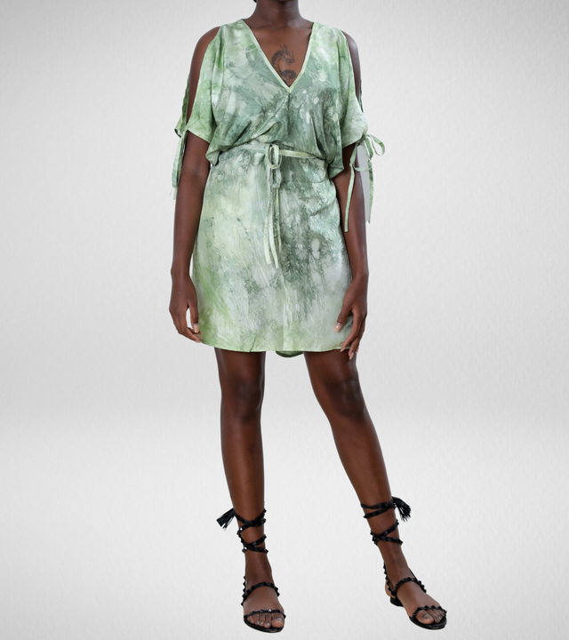 Salinas Dress || Lime Tie-Dye - CRUZ&PEPITA