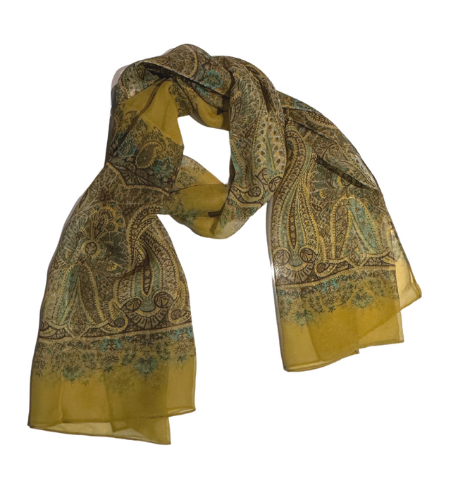 Salvador Silk Scarf | Raj Citron - scarf - CRUZ&PEPITA