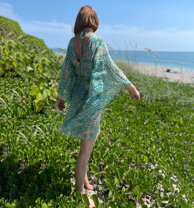 St Maxime Beach Kaftan | Citrus Bubble - kaftan - CRUZ&PEPITA