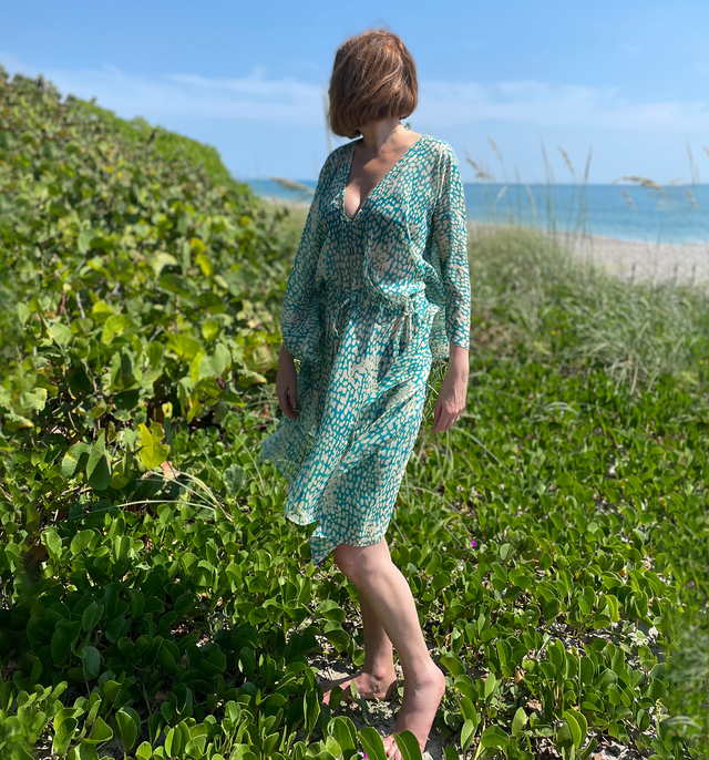 St Maxime Beach Kaftan | Citrus Bubble - kaftan - CRUZ&PEPITA