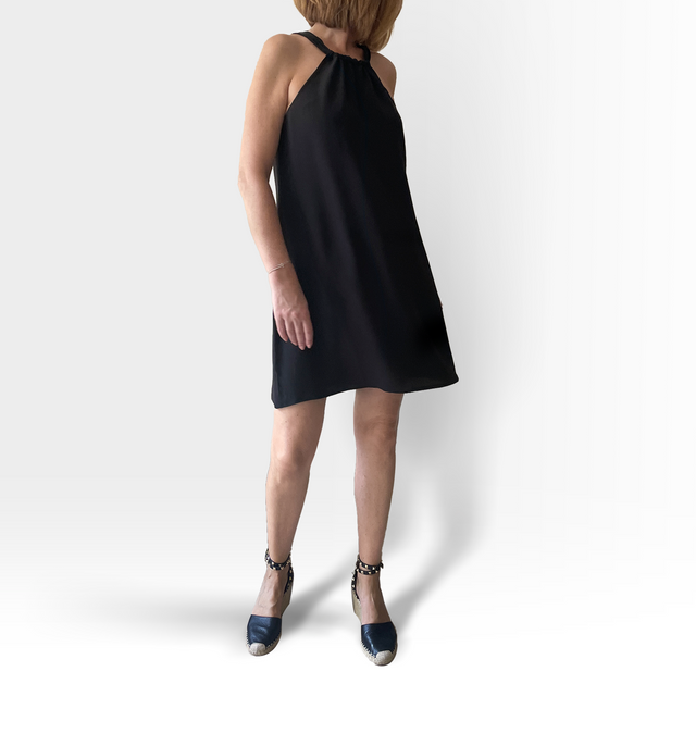 Maya Swing Silk Dress | Crepe Noir - dresses - CRUZ&PEPITA