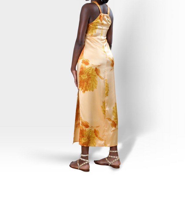 Maya Maxi Silk Dress | Sunflower - All Products - CRUZ&PEPITA