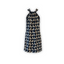 Maya Swing Silk Dress | Blue Retro - dresses - CRUZ&PEPITA