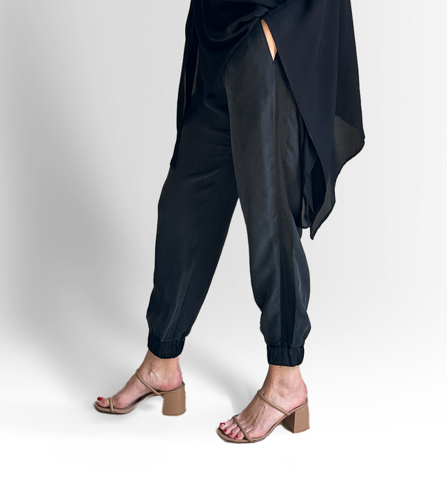 Nevis Lounge Pant | Noir - pants - CRUZ&PEPITA