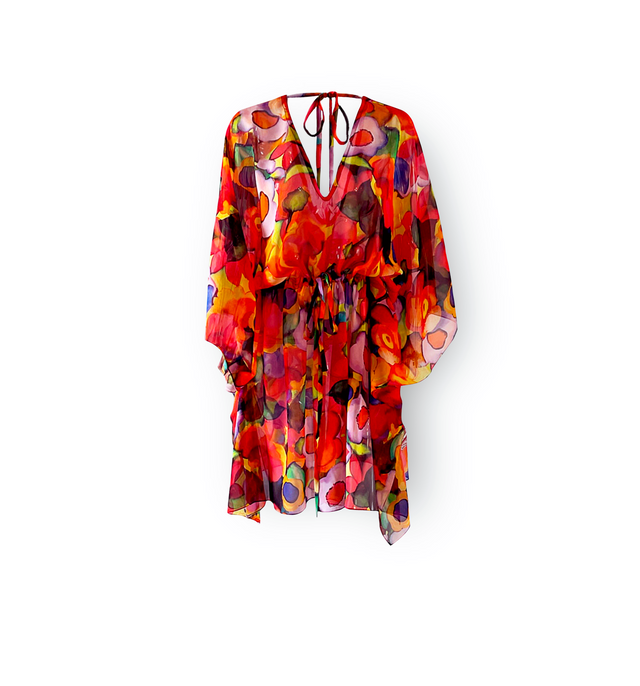 St Maxime Beach Kaftan | Flore Aquarelle -  - CRUZ&PEPITA