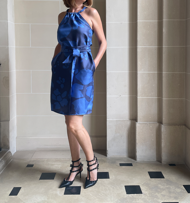 Maya Silk Dress | Oscar Bleu - All Products - CRUZ&PEPITA