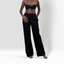 Cayman Beach Pants | Black Subtle Stripe - pants - CRUZ&PEPITA
