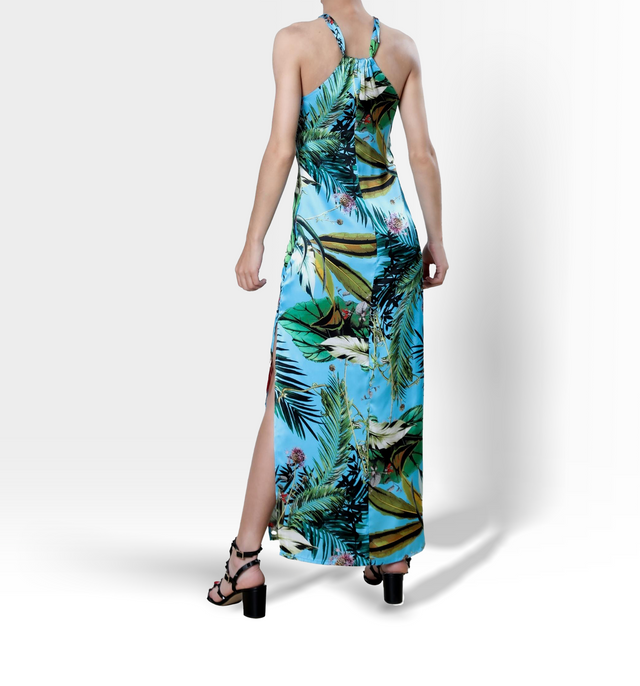 Maya Maxi Long Silk Dress | Ciel Paradiso - All Products - CRUZ&PEPITA