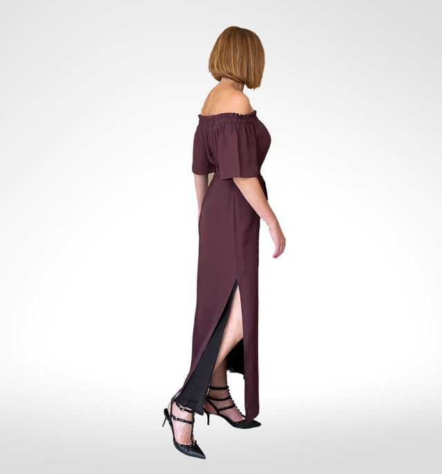 Guadaloupe Silk Dress | Dusty Plum -  - CRUZ&PEPITA